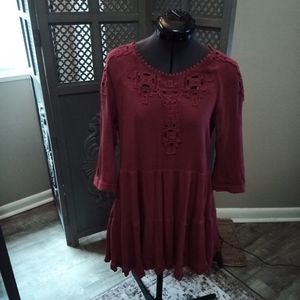 Free People Long Sleeve Mini Dress